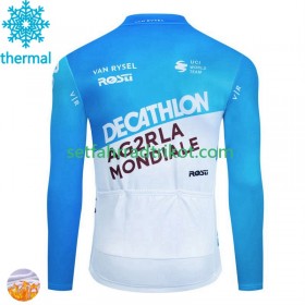 Decathlon Ag2R Radtrikot Winter Thermal Fleece 2024